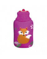 Medrull Hot Water Bottle kuumavesipullo neulepäällysteellä Kettu 1,7L