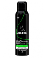 Akileine Black Spray 3-in-1 antiseptinen ja antibakteerinen spray jaloille 150 ml