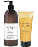 Ziaja Baltic Home Spa Fit kosteuttava vartaloseerumi 400 ml + mikrokuorinta 190 ml