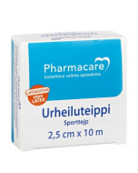 Pharmacare Urheiluteippi 2,5 cm x 10 m