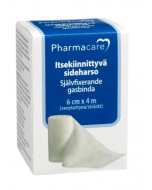 Pharmacare Itsekiinnittyvä Sideharso 6 cm x 4 m