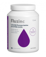 Apteq Fluzinc mustaherukka 72 tabl