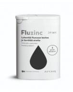 Apteq Fluzinc salmiakki 24 tabl