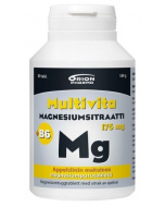Multivita Magnesiumsitraatti+B6 175mg appelsiini 80 purutabl