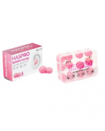 Haspro Moldable silikonikorvatulpat pinkki 6 paria