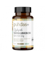 Puhdas+ Vahva Ubikinoni Q10 100 mg Extra-neitsytoliiviöljyssä 60 kaps