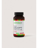 Puhdas+ Kasviperäinen D3-vitamiini 100 µg 60 vegekaps
