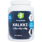 Terveyskaistan Kalkki+D3+K2+MG, 90 tabl