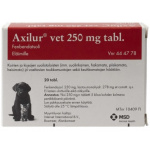 Axilur vet 250 mg 20 fol tabletti