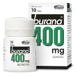 BURANA 400 mg 10 kpl tabl, kalvopääll