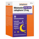 Melatoniini Extra Vahva ratiopharm 1,9 mg 30 tablettia