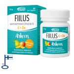 Fiilus arkeen C+Zn hedelmäinen 30 purutabl