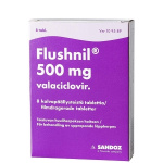 FLUSHNIL 500 mg 8 fol tabl, kalvopääll