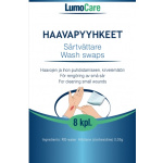 Lumomed Lumocare haavapyyhkeet 8 kpl kirvelemätön