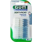 GUM Soft-Picks X-Large Hammastikku fluorilla, 40 kpl