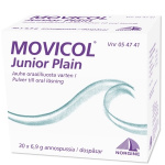 MOVICOL JUNIOR PLAIN 30 kpl jauhe oraaliliuosta varten, annospussi
