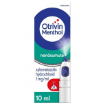 OTRIVIN MENTHOL SÄILYTYSAINEETON 1 mg/ml 10 ml nenäsumute, liuos, Khone-pumppu