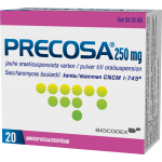 PRECOSA 250 mg 20 kpl jauhe oraalisusp varten