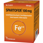 SPARTOFER 100 mg 100 fol kaps, kova