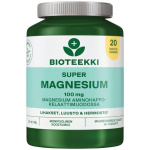 Bioteekin Super Magnesium bonuspakkaus, 100 + 20 tabl