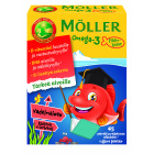 Möller Omega-3 Pikkukalat vadelmainen, 45 kpl