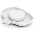 Bosign Silicone Soap Saver Dish with Draining Spout - Small, White