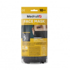 Medrull Face Mask kirurginen suu-nenäsuojus Type I musta 10kpl