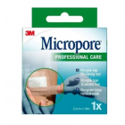  Micropore kuitukangashaavateippi ruskea 2,5cm x 10m